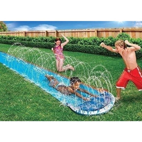 Banzai Soak N Splash Water Slide Slip N Slide 16' x 28" Summer Toys - Picture 1 of 6